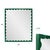 Scalloped Green Retangle Mirror For Sale In Chicago - Image 6 of 6