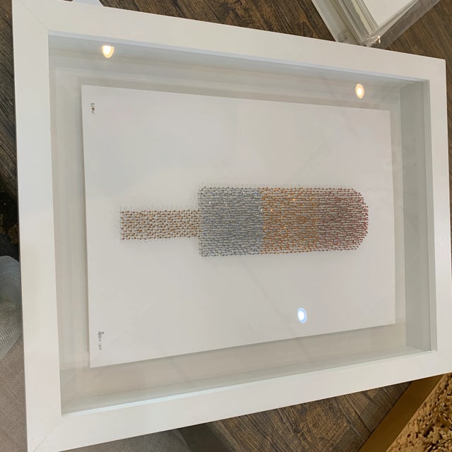 Swarovski "Blow" Contemporary Minimalist Framed Sculpture by Stephen Graham For Sale - Image 4 of 13