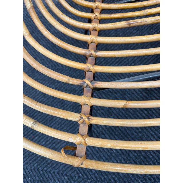 Iconic Rattan Mid-Century Modern Lounge Chair for Rohe, 1950s For Sale - Image 11 of 12