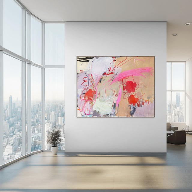 Macha Poynder Contemporary Abstract Acrylic on Canvas "Godspeed" by Macha Poynder For Sale - Image 4 of 5