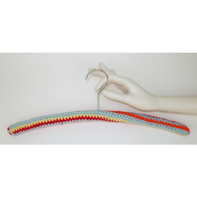 Vintage Cottagecore Style Crochet Hangers, Set of 6 For Sale - Image 10 of 11
