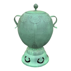 Large Scale Faux Bronze Chinese Style Urn / Garden Statue