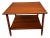 Vintage Mid Century Modern Walnut Side Table For Sale