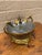 1940s 1940s Hollywood Regency Brass and Chrome Floral Ashtray For Sale - Image 5 of 12
