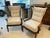 Pair of Wood and Upholstered Armchairs, 1940s/50s, France For Sale - Image 9 of 17