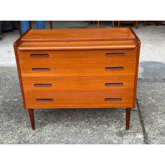 Mid-Century Modern Mid-Century Danish Bureau with Mirror and Desk from Ølholm Møbelfabrik, 1960s For Sale - Image 3 of 6