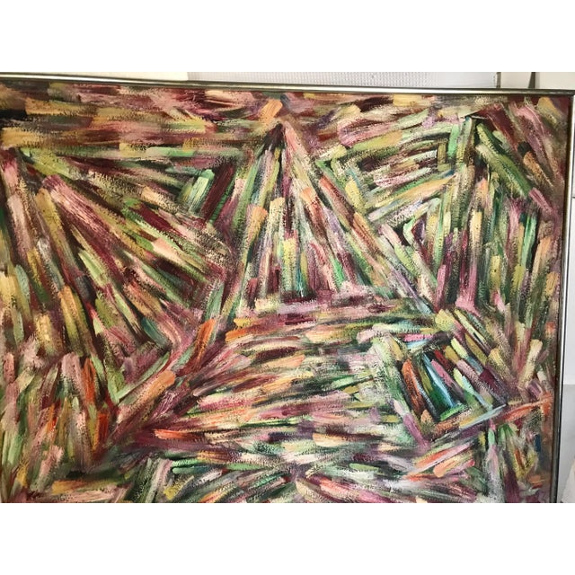 The Quiet Path Original Abstract Oil Painting by Monique Nichols For Sale - Image 10 of 12