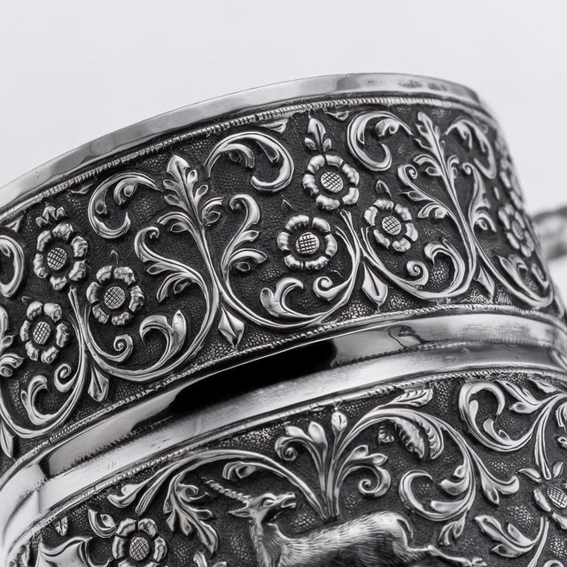 Antique Indian Kutch Silver Mug, 1890 For Sale - Image 13 of 18
