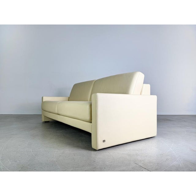 Two-Seater Beige Ego G Leather Sofa from Rolf Benz For Sale - Image 4 of 11