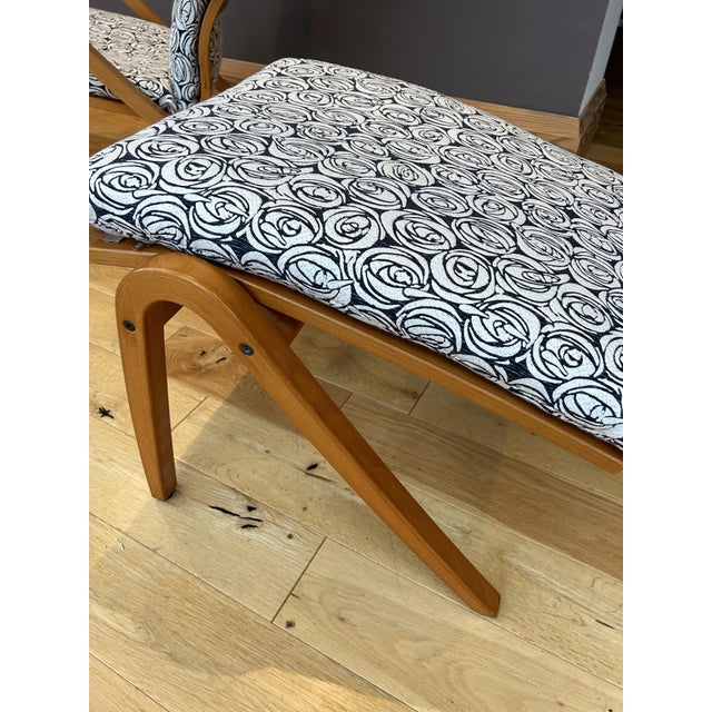 Brown Set of Vintage Chair with Footstool by Simo Heikkila for Ikea, 1990s For Sale - Image 8 of 18