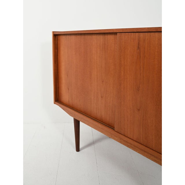 Brown Small Vintage Scandinavian Sideboard, 1950s For Sale - Image 8 of 11