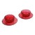 Vintage Ruby Red Crystal Glass Bowls and Plates - 4 Pieces For Sale