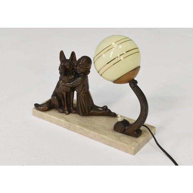 French Art Deco Table Lamp, 1930 For Sale - Image 4 of 10