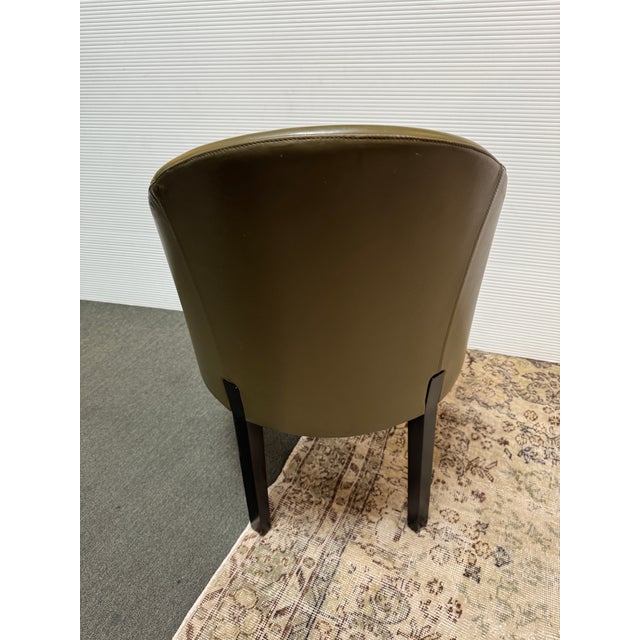 Poltrona Frau Leather Arm Chairs, Set of Four For Sale In San Francisco - Image 6 of 12