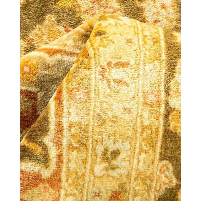 Textile Mogul, One-of-a-Kind Hand-Knotted Area Rug in Green, 8' 4" x 10' 5" For Sale - Image 7 of 8