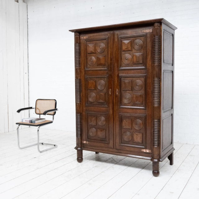 Vintage Cabinet by Charles Dudouyt, 1940s For Sale - Image 9 of 11