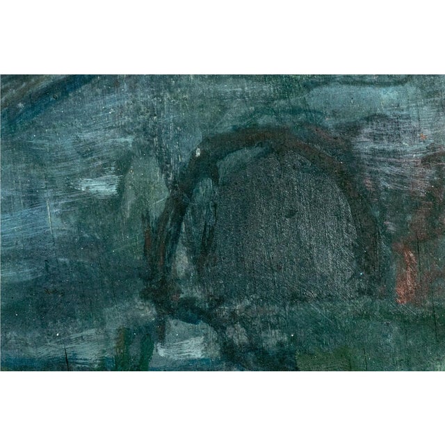 1936 Gordon McCouch Deserted Houses Modernist Landscape Oil on Board For Sale - Image 9 of 18