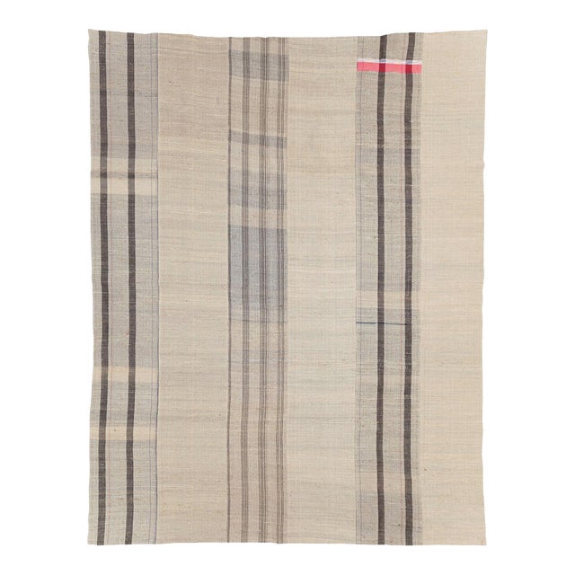 Galerie Shabab Collection Mid-20th Century Handmade Turkish Flatweave Kilim Room Size Carpet For Sale