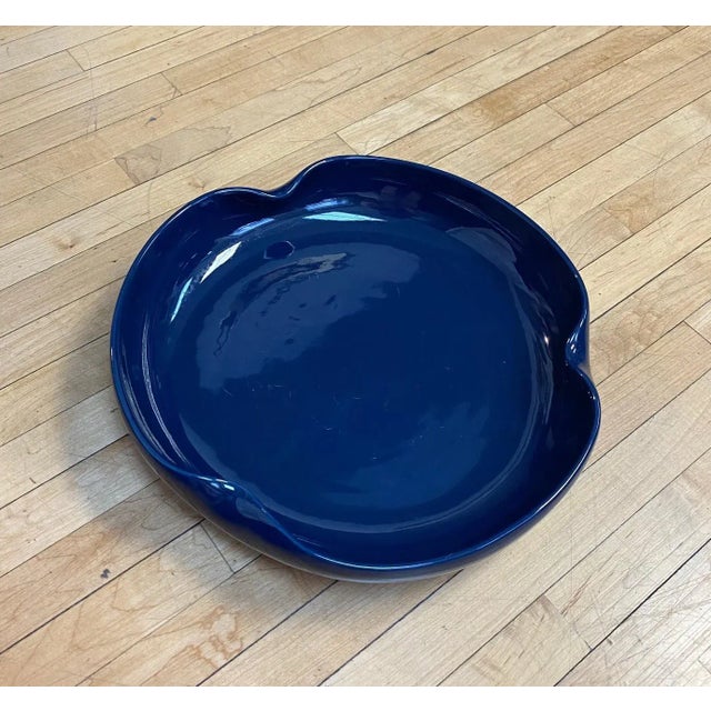 Blue 1980s Blue Glazed China Bowl For Sale - Image 8 of 12