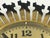 Goldenrod Mid-Century Modern Brass Sunburst Wall Clock from Weimar, 1970s For Sale - Image 8 of 12