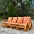 Coastal Vintage Coastal Bent Rattan Sofa After Frankl For Sale - Image 3 of 10