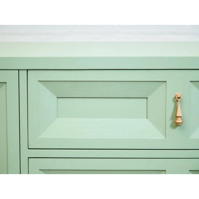 Mint Chocolate Mint Hollywood Regency Dresser For Sale - Image 8 of 12