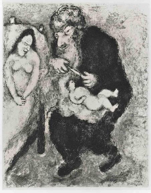 Marc Chagall, Nude Circumcision, Edition of 275, 1956, Etching