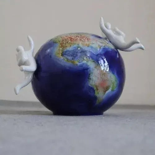 Modern Porcelain Vase For Sale - Image 9 of 9