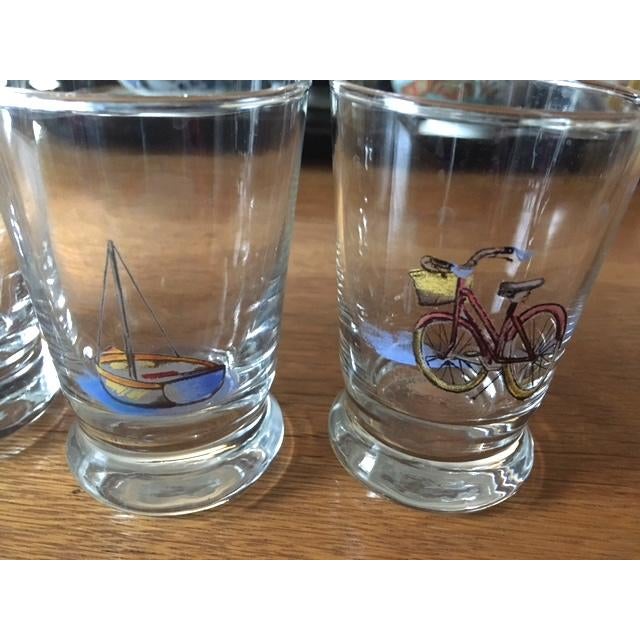 Nautical Vintage Nautical Theme Ralph Lauren Juice Glasses- Set of 4 For Sale - Image 3 of 8