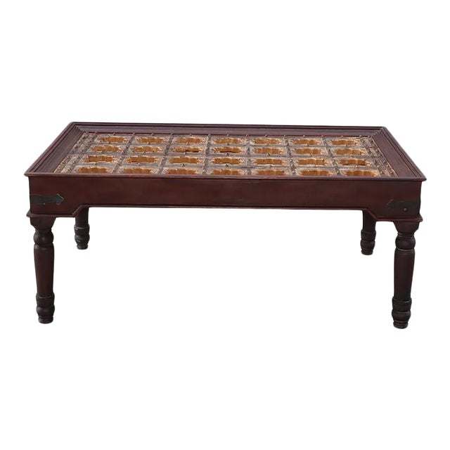 Solid Wood 8 Seater Dinning Table |Handmade Distressed Brown Table |Vintage Aged 31.5 Inch Long Dining Table For Sale