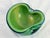 Glass Mid 20th Century Green Murano-Style Art Glass Bowl With Gold Aventurine For Sale - Image 7 of 10