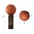 Orange Mr. Wilfred Terra Cotta Sculpture on Aluminum Pillar For Sale - Image 8 of 10