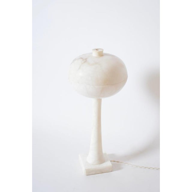 1970s Space Age Alabaster Mushroom Lamp, 1970s. For Sale - Image 5 of 5