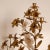 1900 - 1909 Antique French Candelabra Gold Bronze Brass Church Candelabra Opaline Glass Flowers For Sale - Image 5 of 11