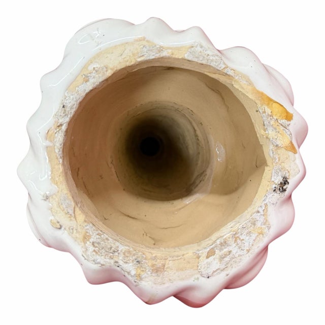 Monumental Mid-Century Viúva Lamego Portuguese White Glazed Ceramic Finial, 48.5” For Sale - Image 9 of 12