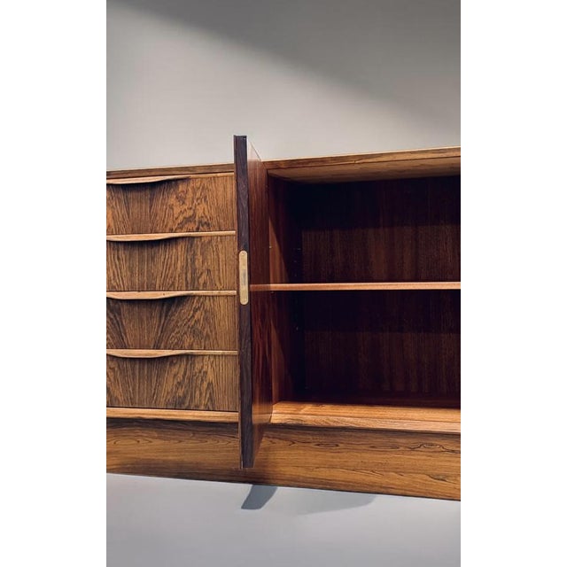 Low Danish Rosewood Sideboard from Erling Torvits, Denmark, 1960s For Sale - Image 13 of 18
