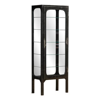 Vintage Medical Cabinet with Glass, 1970s For Sale