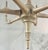 Original retail $4060, stylish Currey & Company Modern Wood and Abaca Sandstone Aleister Chandelier, showroom floor sample