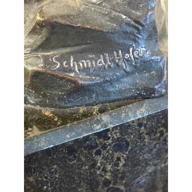 1900s Bronze Sculpture by German Artist by Schmidt Hofer For Sale - Image 10 of 11