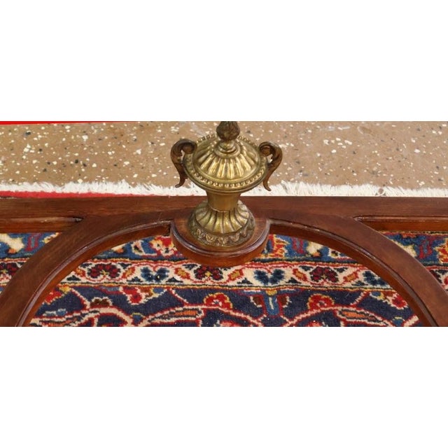 1950s French Louis XVI Inlaid Ormolu Mounted Ladies Writing Desk For Sale - Image 10 of 13