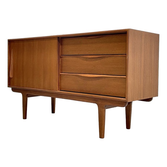 Apartment Sized Mid Century Modern Styled Sculptural Credenza / Media Stand / Sideboard For Sale