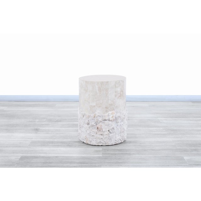 Vintage Tessellated Stone Coffee Table and Side Tables - Set of 3 For Sale - Image 9 of 9