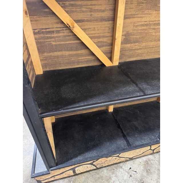 Vintage Boho Faux Stone Bar For Sale In Richmond - Image 6 of 10