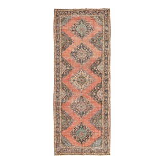 Mid 20th Century Vintage Distressed Turkish Konya Rug For Sale