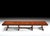 Handcrafted in Italy from solid walnut, this extension dining table features a richly detailed top inlaid with mahogany,...