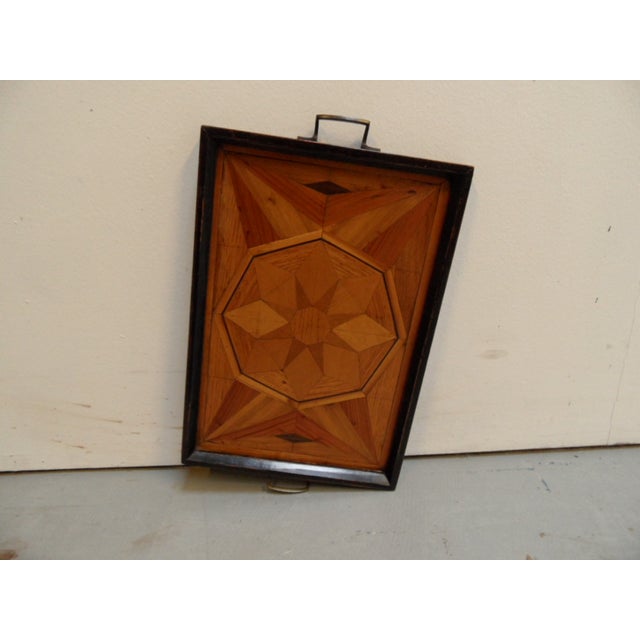 Antique Dutch Tray with Inlay, 1890s For Sale - Image 9 of 11