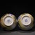 matching pair of elegant Chinese porcelain Yuhuchunping (pear-shaped) vases, hand-decorated in vibrant famille rose...