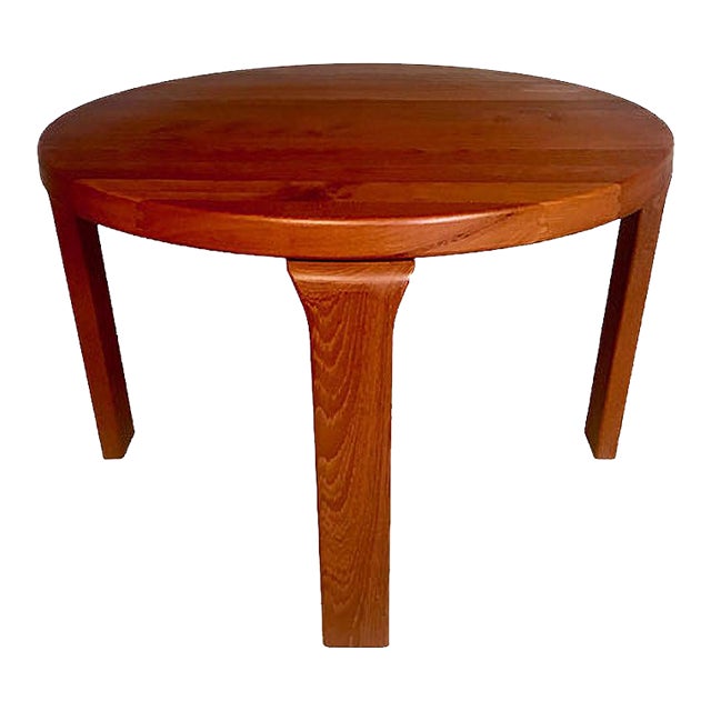 Danish Solid Teak Side or Coffee Table by Dyrlund For Sale
