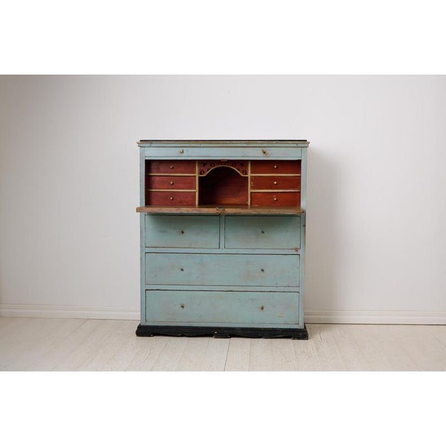 Antique Folk Art Secretary Desk For Sale - Image 5 of 14