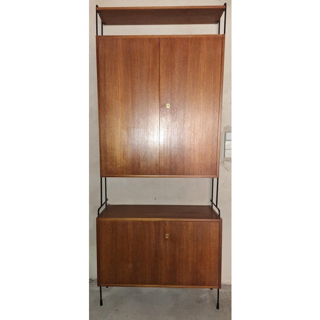 Mid-Century Modern German Teak Omnia Shelf from Hilker, 1960s For Sale - Image 3 of 12